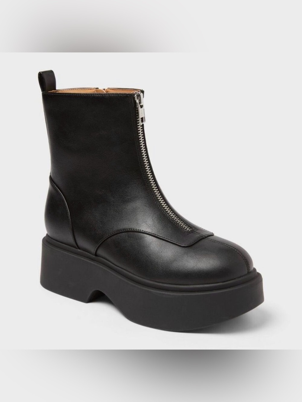 Women's Honor Ankle Combat Boots with Memory Foam Insole - Wild Fable Black